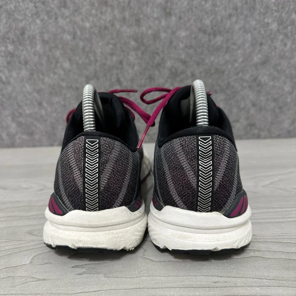 Brooks Ravenna 10 Women Running Shoes Gray‎ Fuchsia Athletic Sneakers Size 8.5